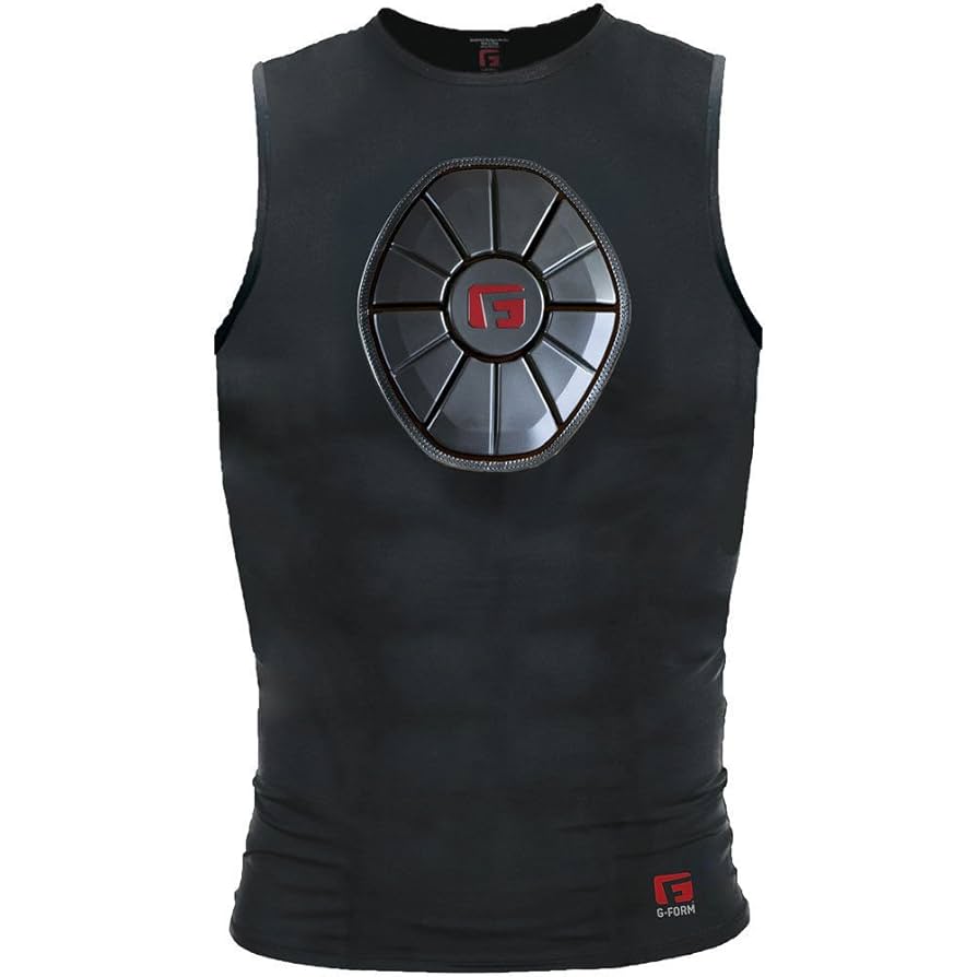 G-Form Youth Baseball Pro Sternum Shirt, Black, X-Large